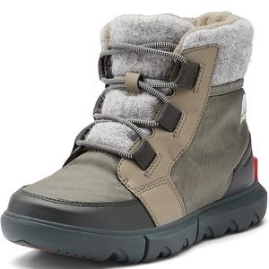 Sorel Explorer II Carnival Felt Waterproof Boots, Sage/Dark Stone, Women's 8 M